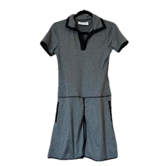 Scratch Seventy Charlotte Short Sleeve Golf Mini Athletic Dress Gray Size S - Picture 1 of 14